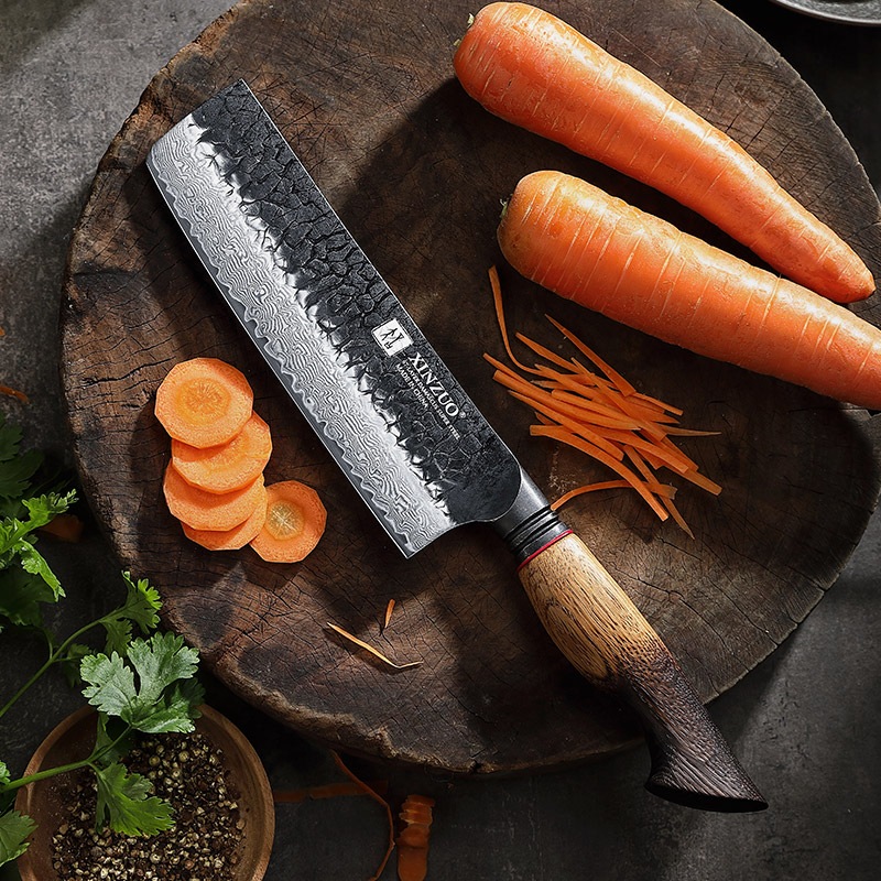 信作67层大马士革钢日式小菜刀