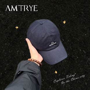 AMTRYE 原创小众字母深顶大头棒球帽男款简约美式街头鸭舌帽简约