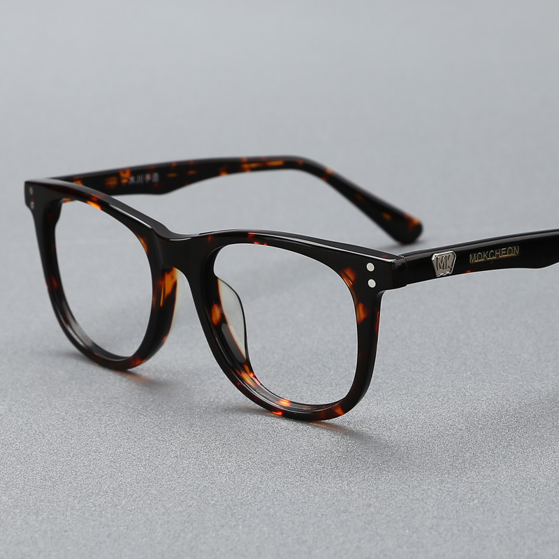 木川眼镜框男女同款黑框可配度数