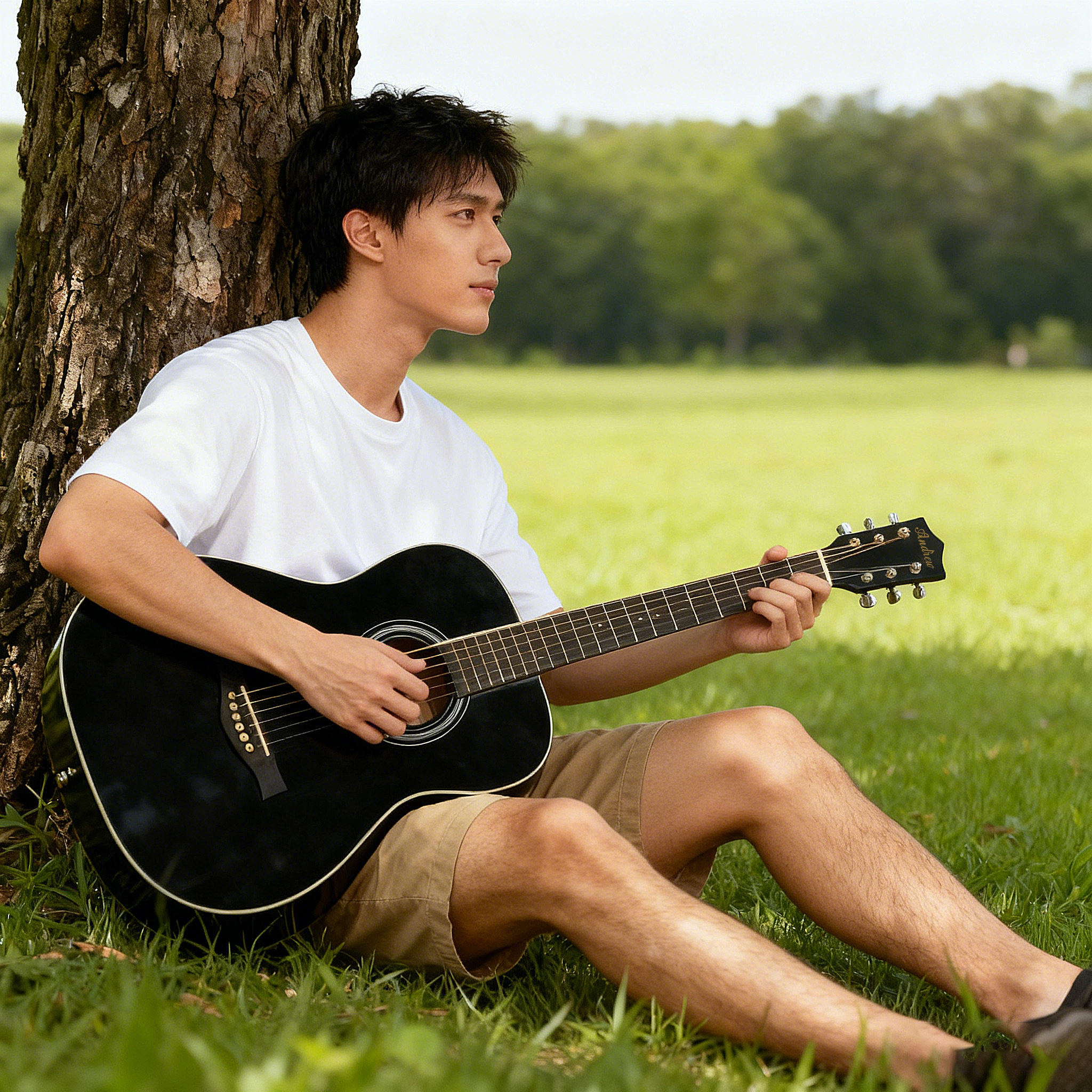 安德鲁民谣吉他初自学者练习弹唱38寸女生入门木吉他乐器标准六弦