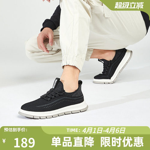 康奈男士新款透气布鞋运动鞋