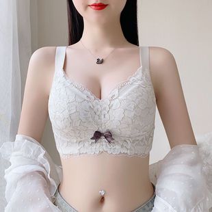 大码内衣女大胸显小超显瘦无钢圈垂防抖动夏季薄款文胸聚拢收副乳