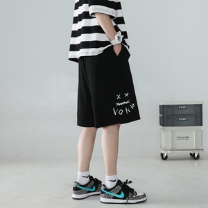 2026夏季新款运动短裤男潮流宽松裤子大裤衩五分裤男9858-P30，男装牛仔裤，电商C305A