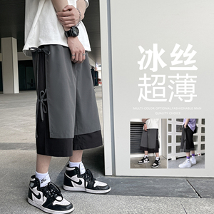 跑量款七分裤男夏季薄款直筒宽松休闲裤韩版潮流裤子SD9839-特P28图片