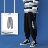 春秋新款ins潮流宽松休闲卫裤子束脚运动九分裤男cK9816-P50，男装休闲裤，电商C305A