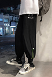 春夏新款潮流哈伦冰丝休闲裤宽松大码坠感束脚九分裤男F，男装休闲裤，电商C305A