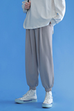 男士2021新款宽松束脚中裤冰丝垂感九分哈伦休闲裤K9830-P40，男装休闲裤，电商C305A