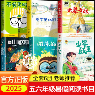2025暑假阅读书目五升六升初 书香共读少年鼓王勇气的赞歌不完美的你 看不见的影子大象女孩 不完美的你六年级上册书 童年爱的教育