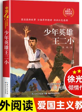 少年英雄王二小 红色经典书籍小学生爱国主义教育绘本英雄人物故事 小英雄王二小的故事 三四五六年级课外书读必 陈模著 非李心田