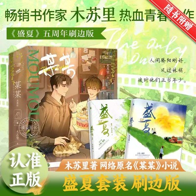 典藏刷边版】盛夏套装木苏里著  网络原名《某某》双学霸江添盛望双男主小说实体书 热血青春力一级律师 判官 不见上仙三百年龛世