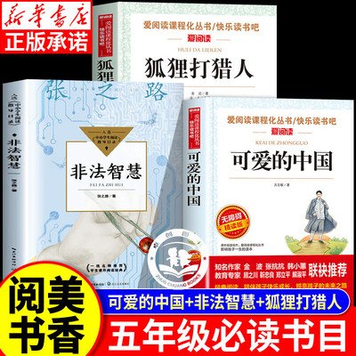 可爱的中国阅美书香五年级阅读书目狐狸打猎人非法智慧 小学五年级必读书籍儿童文学故事书籍
