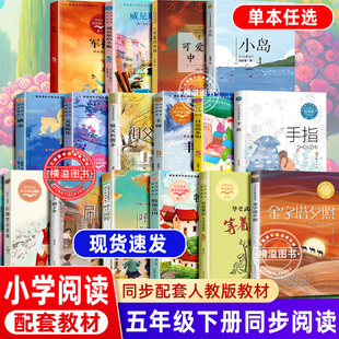 五年级下册课外阅读16册语文教材同步阅读课文作家作品系列可爱的中国红楼梦启蒙课丰碑呼兰河传金字塔夕照军神牧场之国手指刷子李