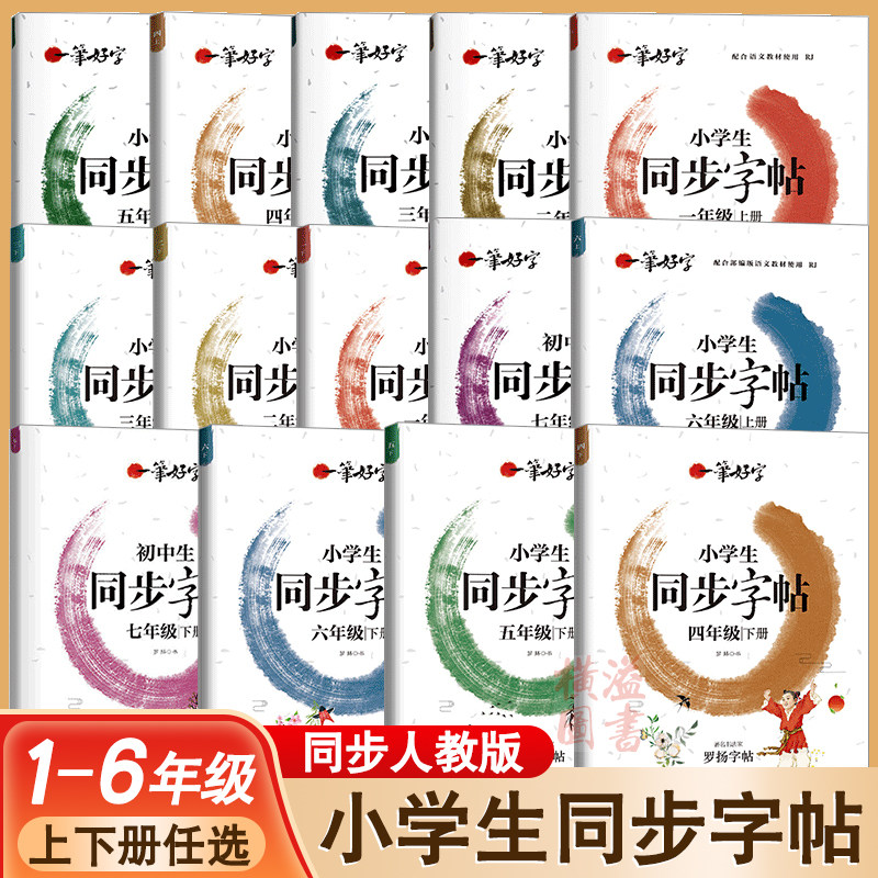 上册练字帖小学生专用罗扬一笔好字楷书字帖笔画笔顺每日一练生字临摹