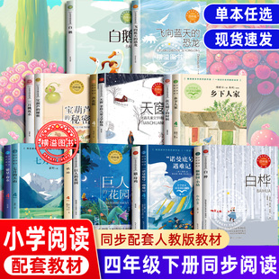时候小学生书籍白桦三月桃花水天窗 恐龙在天晴了 四年级下册课外阅读全套16册白鹅猫·母鸡琥珀繁星春水长江文艺出版 社飞向蓝天