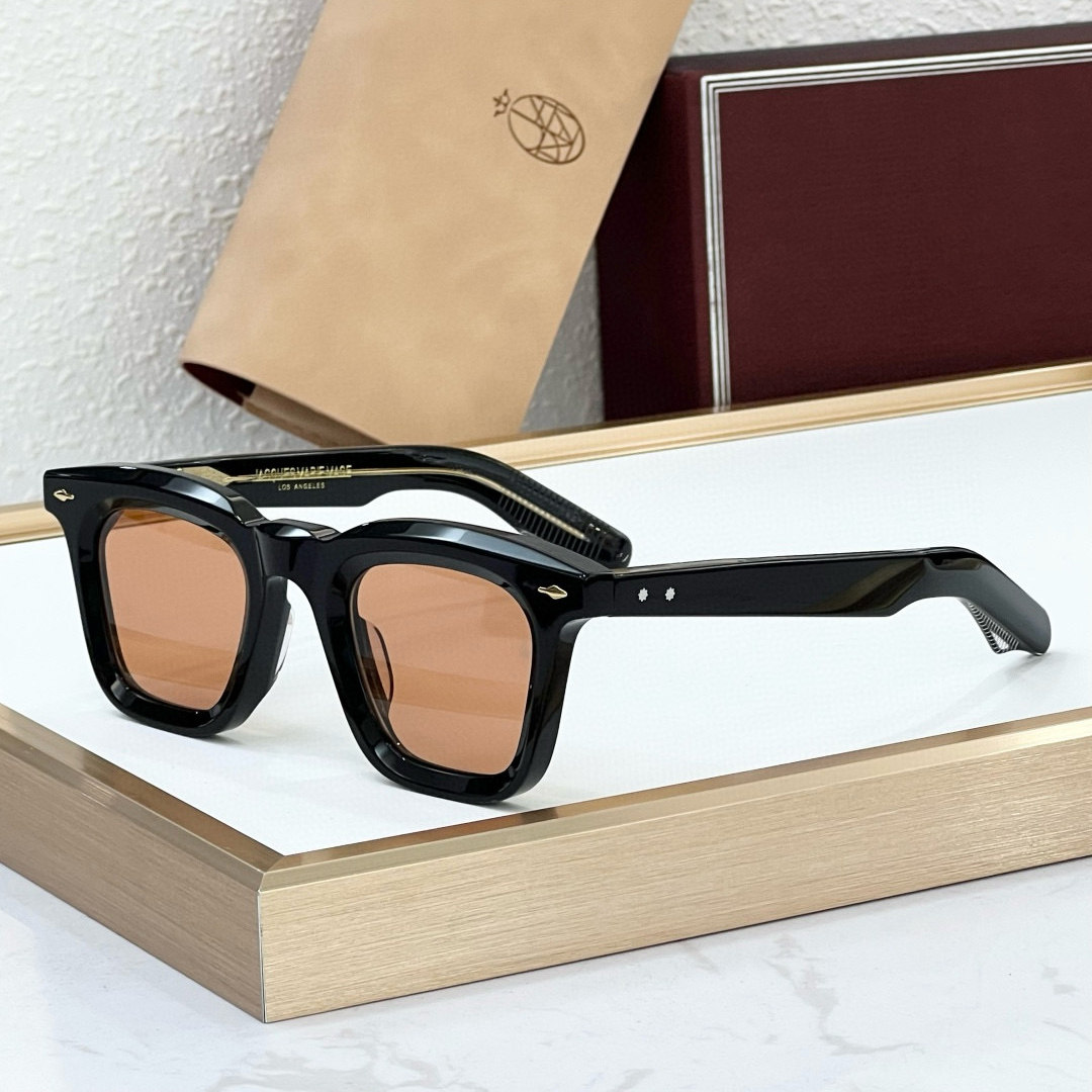 JMM LECLAIR日本手工贵金属箭头线芯方形太阳镜男女防紫外线墨镜