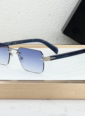 贝克汉姆DB7116菱形金属方形无框太阳镜男女中性风防紫外线墨镜