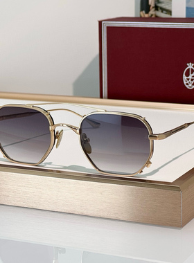 JMM MARBOT八角形双线镜圈100%β钛架双梁飞行员太阳镜墨镜男女