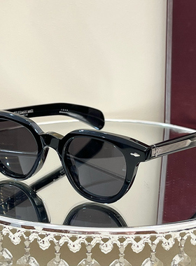 跨境JACQUES JMM The1948重工圆框太阳镜男女百搭复古墨镜UV400