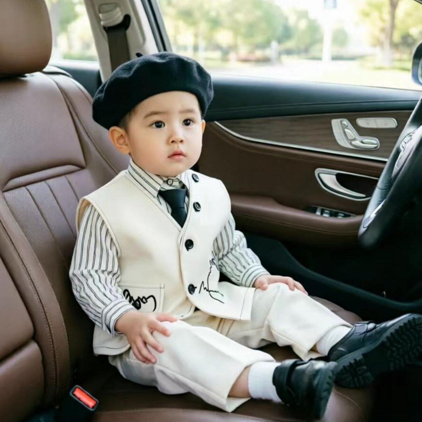 一周岁男宝宝礼服男童马甲西装套装男孩生日宴2026新款小王子服装