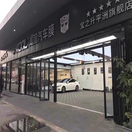 佛山定制别墅铝合金重型折叠推拉门移门断桥隔断阳台店铺大折叠门