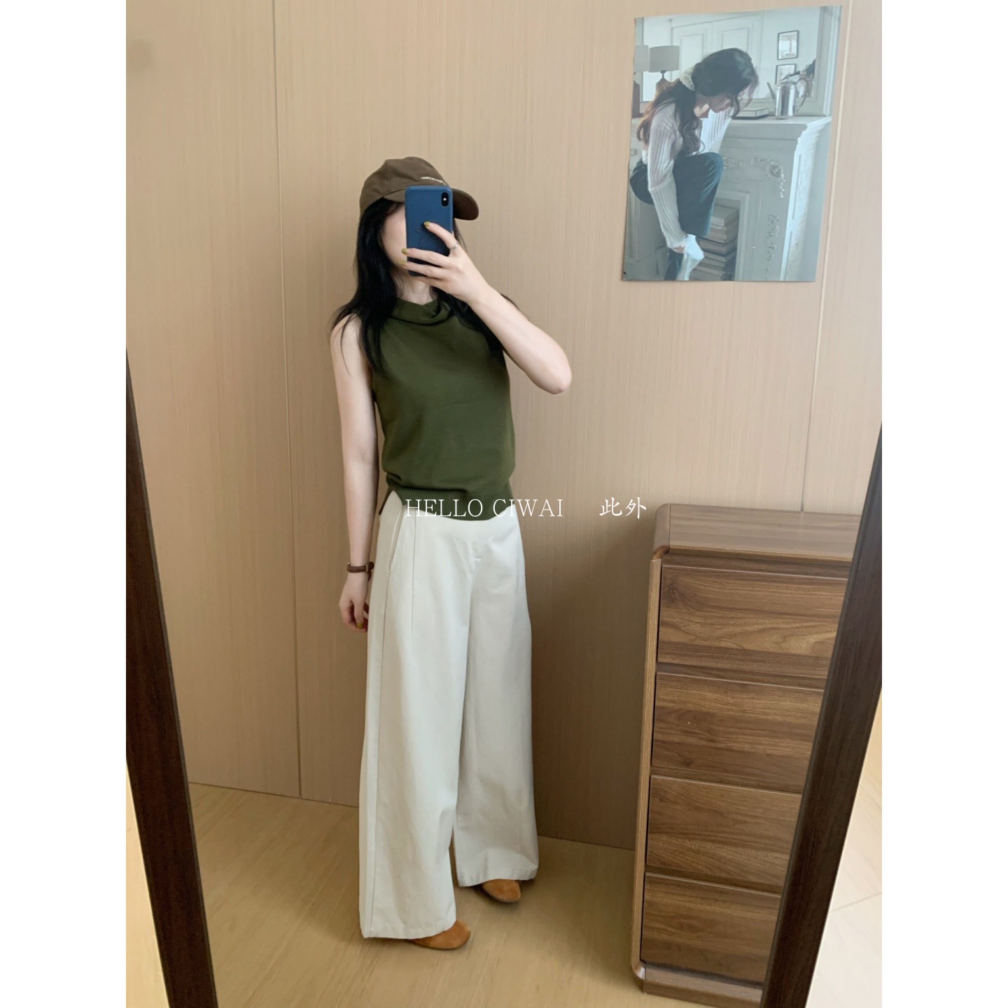 此外韩系简约直筒裤女图片
