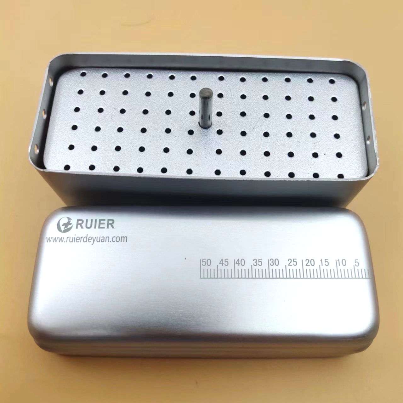 72孔高速车针专用消毒盒 加厚实芯消毒盒 瑞尔正品车针盒牙科口腔