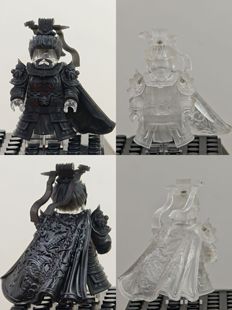 三国人物系列五虎上将吕布关羽赵云3D打印积木人仔积木玩具游戏