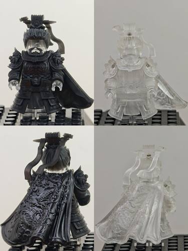三国人物系列五虎上将吕布关羽赵云3D打印积木人仔积木玩具游戏