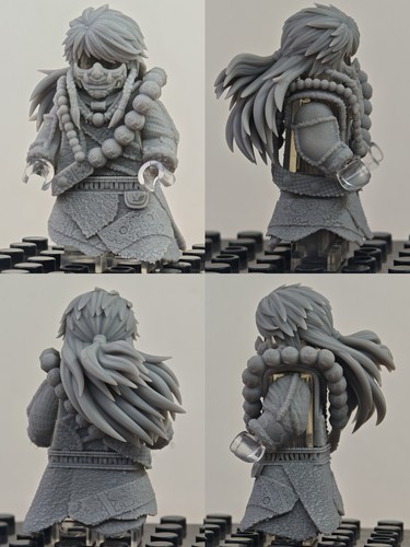 不良人系列拼装人仔3D打印积木人仔李星云姬如雪积木玩具游戏模型