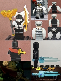 joker3D打印兼容幻影忍者拉斯君王富吉鸽源龙遗物神器积木人仔