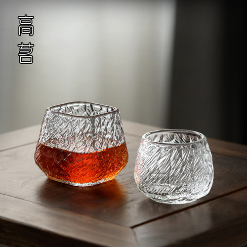 高茗小玻璃茶杯工夫茶杯个人专用