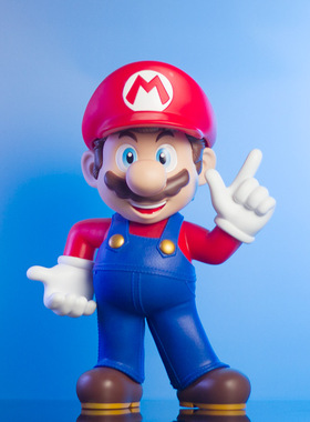 SuperMario超级玛丽马里奥大号手办公仔摆件周边玩具动漫卡通模型