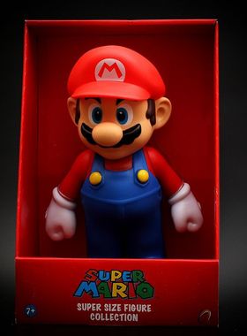 超级玛丽SuperMario马里奥路易耀西公仔玩具手办摆件玩偶可动模型