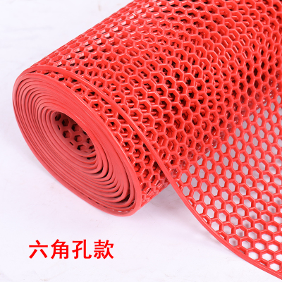 防滑垫子厕所淋浴隔水地垫卫生间厨房塑料网格pvc隔水防滑脚垫