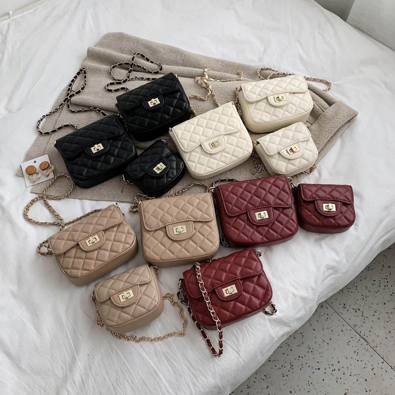 新款亲子洋气百搭公主斜挎单肩包