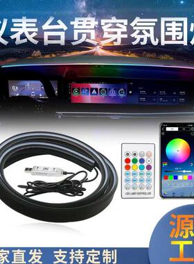汽车LED前挡玻璃氛围灯改装