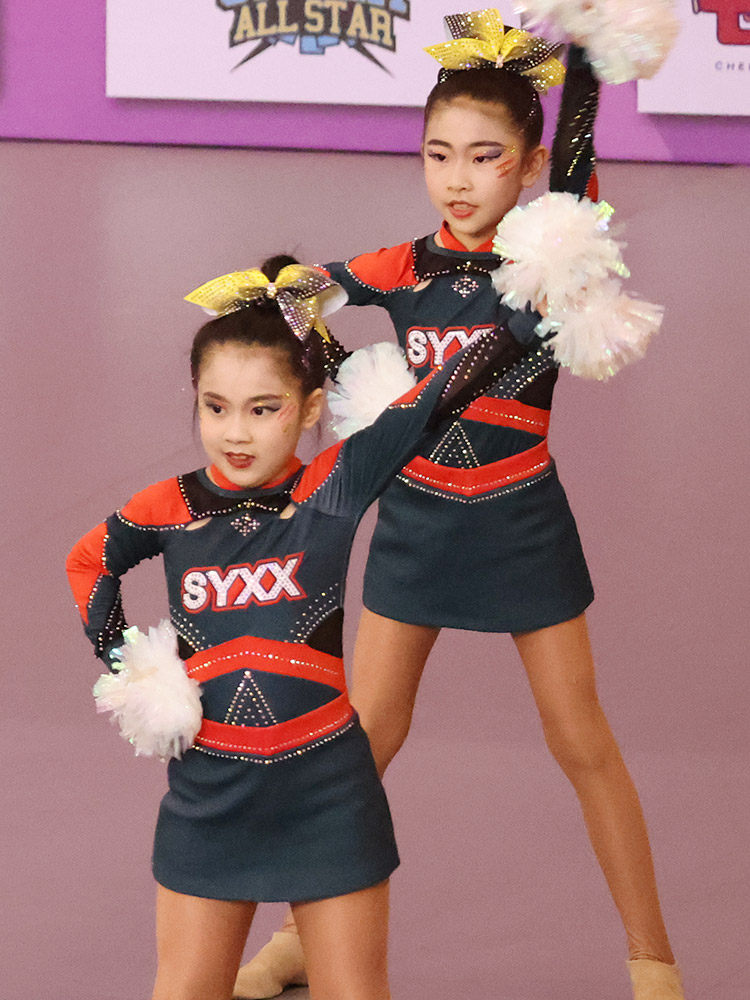 儿童拉拉操服装拉拉队服装竞技健美操服装套装舞蹈服儿童25学生女