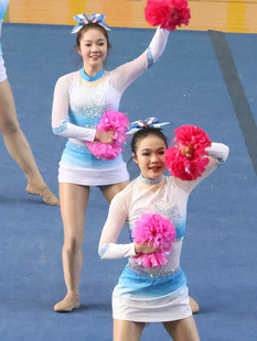 定制啦啦操演出服啦啦队服竞技健美操服装体操服套装学生新款26女