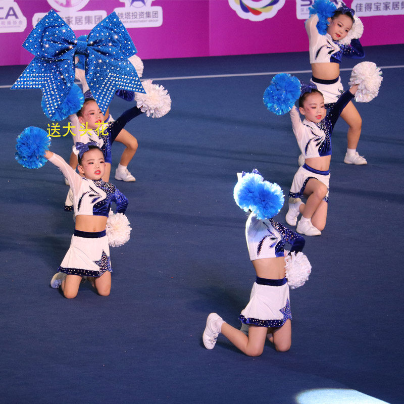 定做啦啦操比赛服啦啦队服装竞技健美操服装体操服19新品学生女男