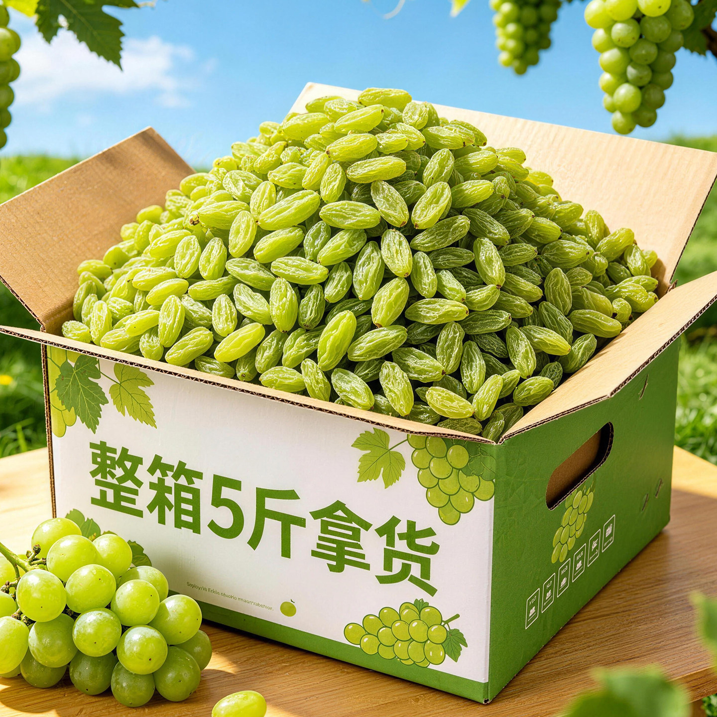 新疆特产绿葡萄干烘焙专用提子干商用批发非新疆特级超大冰粉专用
