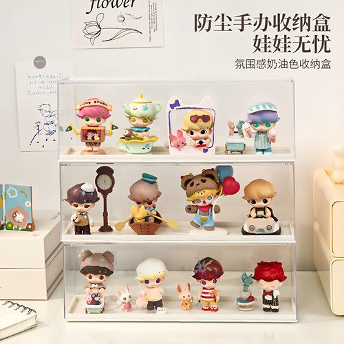积木展示架盲盒手办透明收纳盒