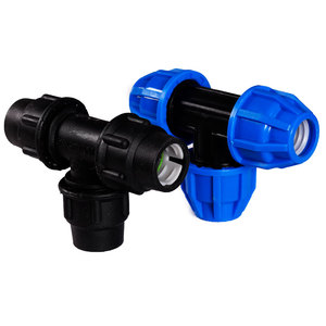 PE水管配件自来水管抢修快速接头三通厂家直销无需热熔安装方便