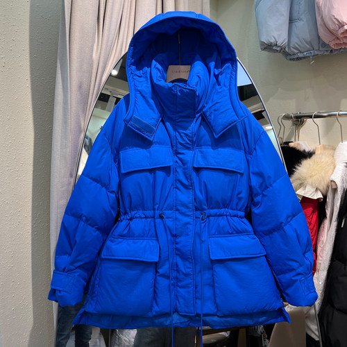 白鸭绒外套质量保证工装连帽