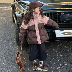 女童羽绒服2025新款洋气儿童装冬季加厚外套女孩羽绒服冬装韩版潮