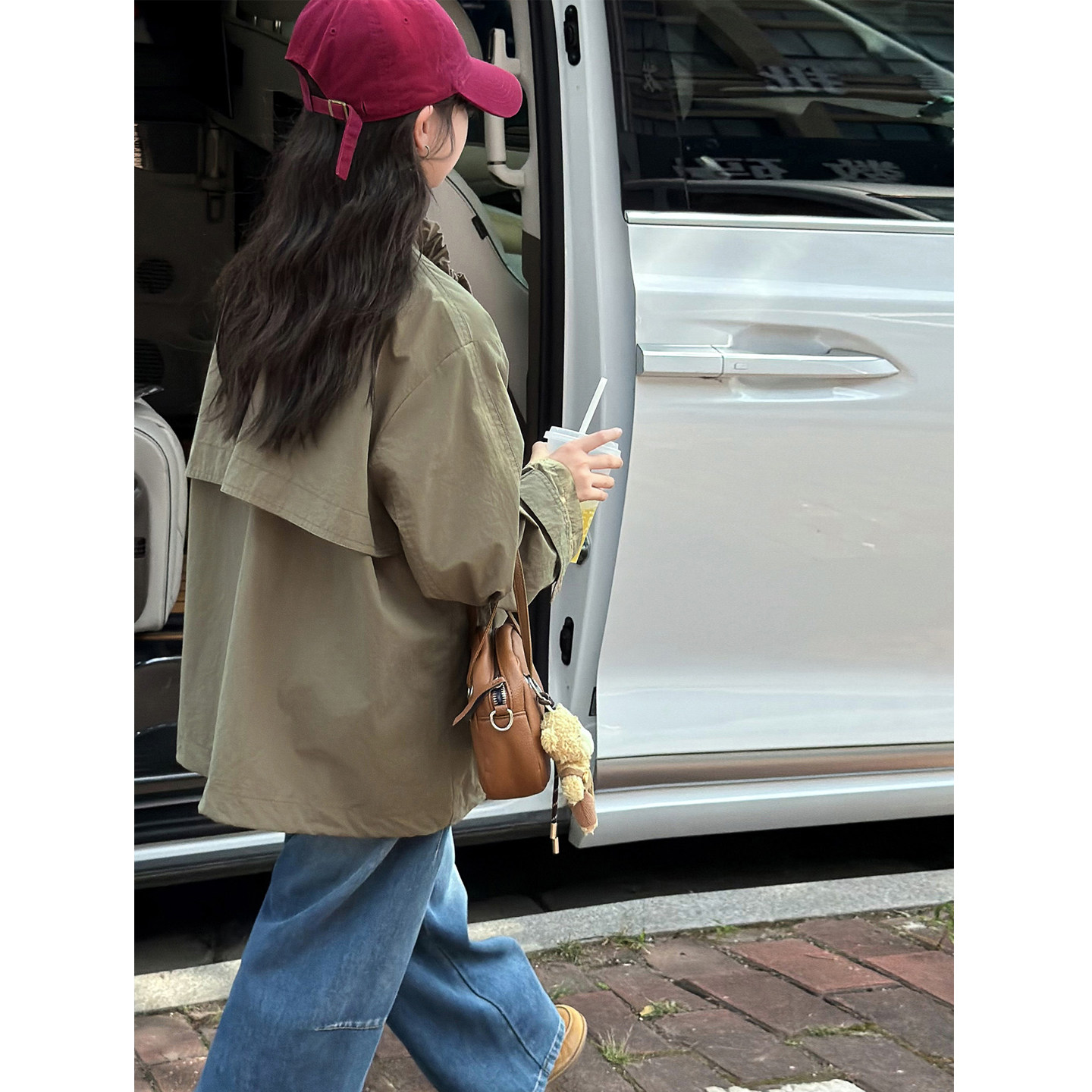 女童风衣外套中长款2026秋装新款