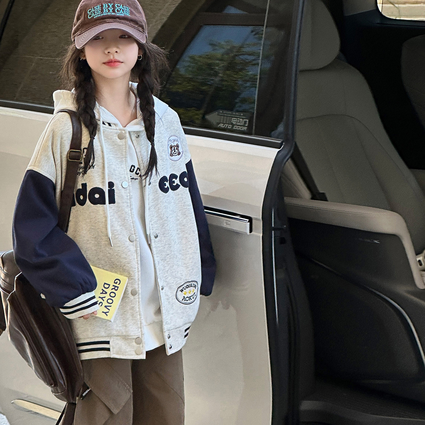 女童秋装外套儿童棒球服2026新款