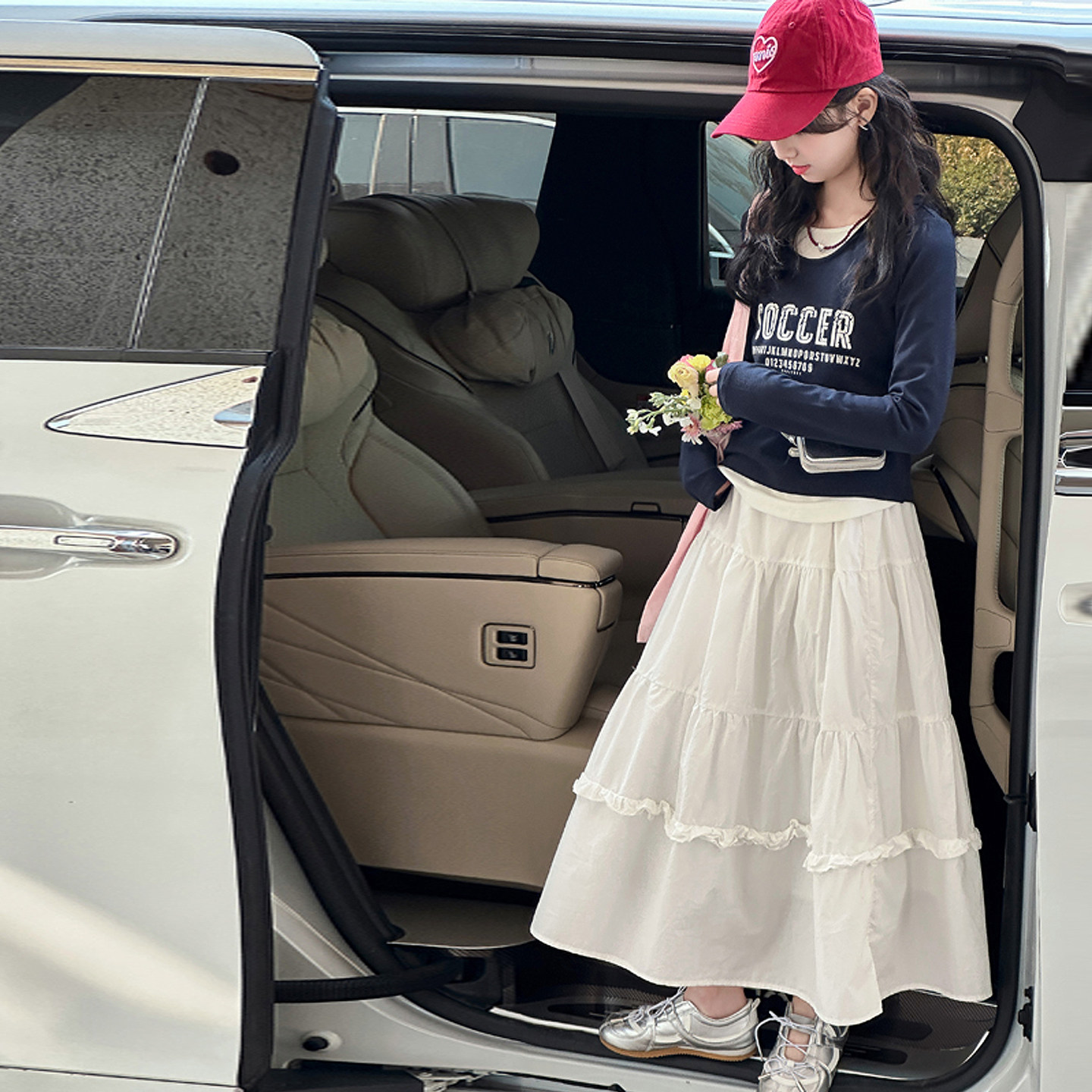 假两件女童长袖t恤儿童打底衫2026春秋新款洋气个性大童女孩T恤潮