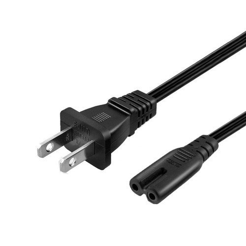 美式两插转两孔八8字尾车载冰箱AC220V电视机PS4Pro电源线SPT-2