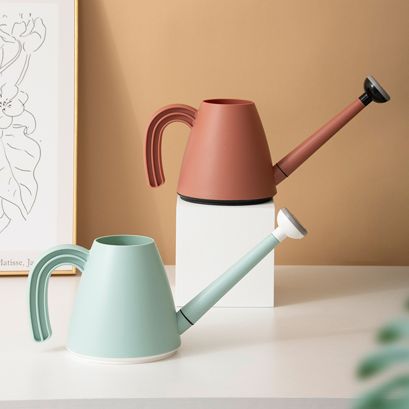 新款洒水壶长嘴带花洒园艺淋花壶浇水壶家用绿值花洒壶浇花水壶