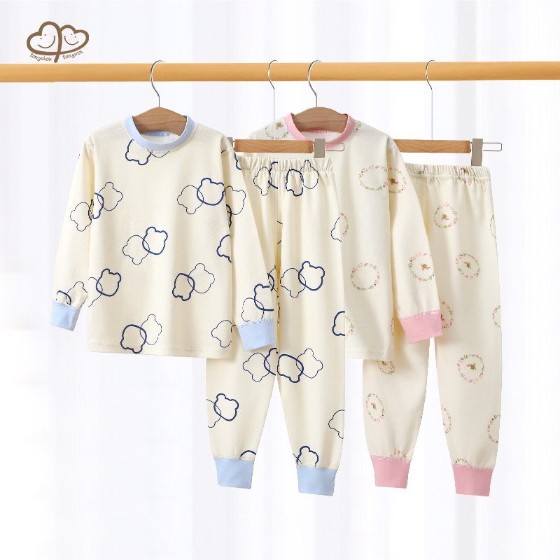 两件套保暖全棉儿童内衣